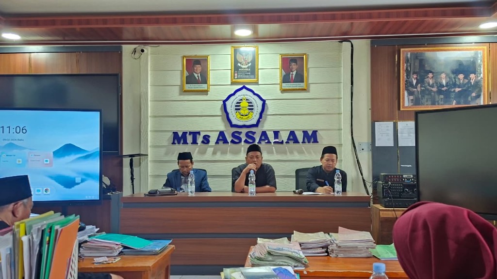 MTs. Assalam Gelar Rapat Syahrianah, Perkuat Koordinasi, Literasi Teknologi, dan Kualitas Pembelajaran